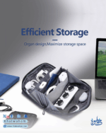 ⁦Brave Tech Pouch Organizer Portable Gadget Storage For Travel⁩ - الصورة ⁦5⁩