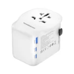 ⁦Powerology Universal Travel Adapter 2300W - White⁩ - الصورة ⁦2⁩
